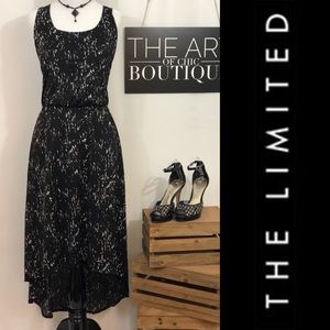 THE LIMITED Black & White High Low Dress